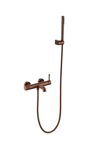 Смеситель Boheme Uno 463-BRB настенный бронза брашированная