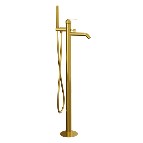 Смеситель для ванны Remer Atelier AL08DO напольный золото глянцевое