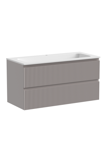 Тумба под раковину Sancos SNOB R SNR100SM 100х45х50 подвесная цвет бежевый