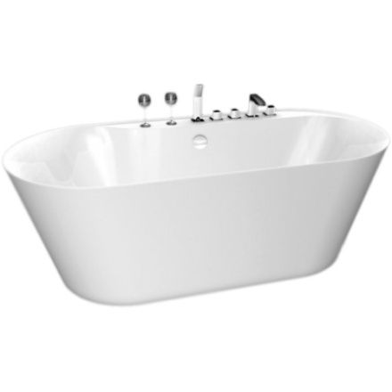 Ванна акриловая BelBagno BB14 178х84 отдельностоящая овальная с ножками