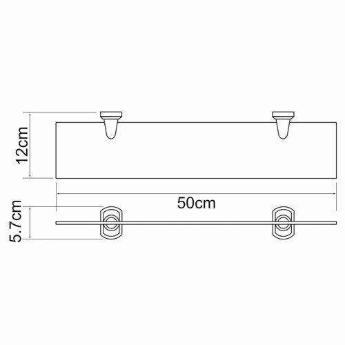 Полка в ванную комнату WasserKRAFT 3024 - фото 4