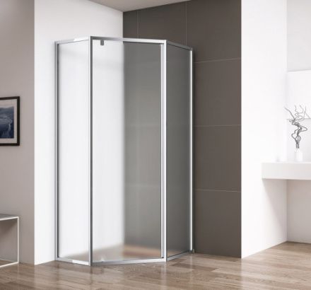 Душевой уголок Cezares ECO ECO-O-P-1-90-P-Cr 90х90 стекло рифленое профиль хром глянцевый без поддона