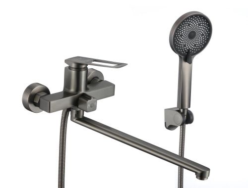 Смеситель для ванны и душа Savol S-009024Q настенный графит