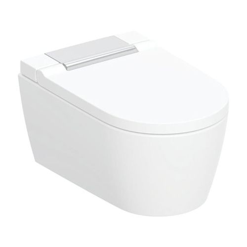 Унитаз-биде подвесной Geberit AquaClean Sela 146.220.11.1 белый с сиденьем микролифт безободковый душевой смыв