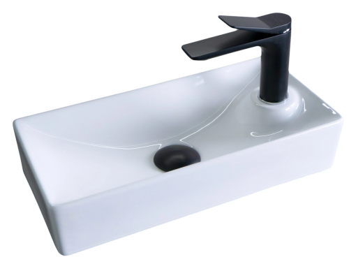 Раковина керамическая Gid Suspendido 61123 44х22 подвесная цвет белый 1 отверстие под смеситель