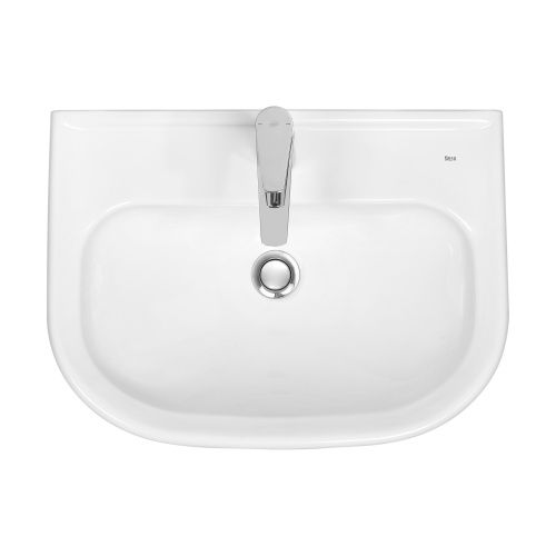 Раковина из сантехнического фарфора Roca Access 55 см Z.RU93.0.760.9 подвесная цвет белый 1 отверстие под смеситель