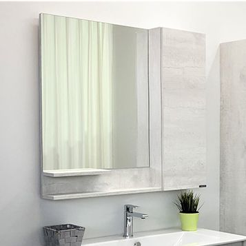 Зеркало-шкаф Comforty Верона 00004136714CF 90х15х80 подвесной цвет дуб белый