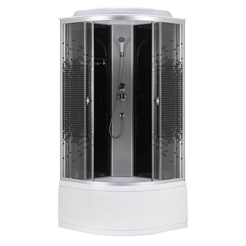 Душевая кабина Loranto CS-986ТМ/G 90х90 четверть круга с крышей ориентация универсальная