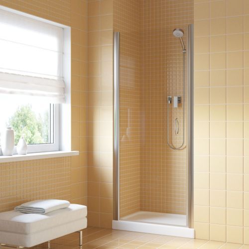 Душевая дверь Vegas-Glass EP LUX EP LUX 60 08 crystalvision L 60х200 стекло прозрачное профиль хром