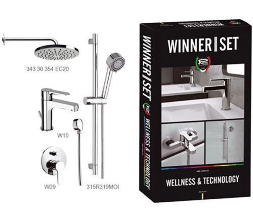 Душевой комплект Remer Winner W0910315RMOI настенный хром