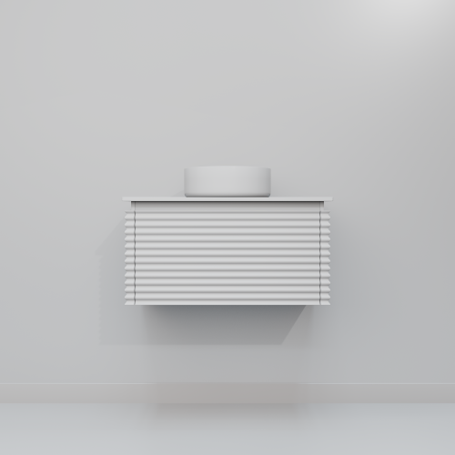 Тумба с раковиной Art Decco Jacqueline (Жаклин) AJC08W34S300 80x45x40 подвесная цвет белый