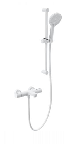 Смеситель для ванны Wonzon & Woghand WW-C2018-A-MW настенный белый с термостатом