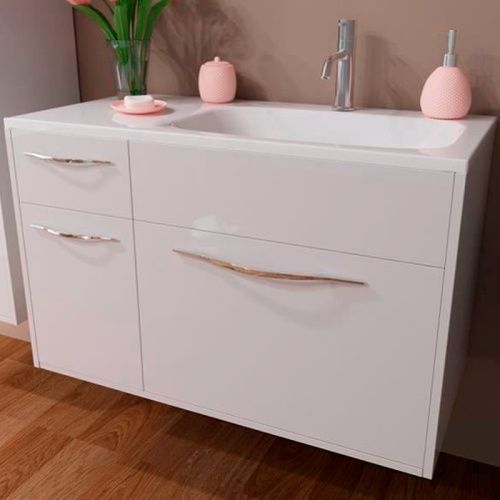 Тумба с раковиной Эстет Barcelona ФР-00003594 90х45х61 подвесная цвет белый