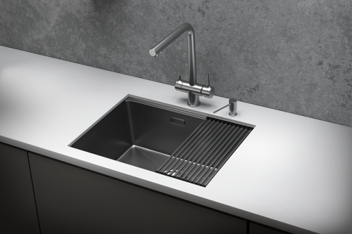 Кухонная мойка Granula Kitchen Space 6045U, СТАЛЬ САТИН 60х45 цвет сталь сатин поверхность матовая