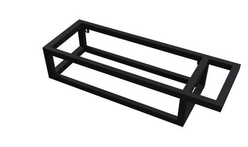 Консоль под раковину Grossman Метрис 105002 60х21х13 подвесная цвет черный