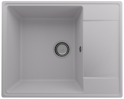 Кухонная мойка Ulgran Quartz Prima 605-04 61х49 цвет серый поверхность матовая
