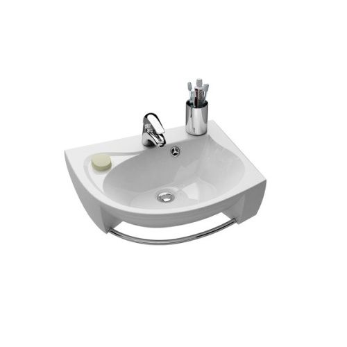 Раковина из литьевого мрамора Ravak Rosa XJ2P1100000 57х47 подвесная цвет белый 1 отверстие под смеситель