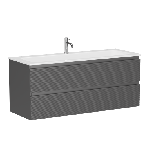 Тумба под раковину Sancos FOLK FL120GS 120х45х50 подвесная цвет серый