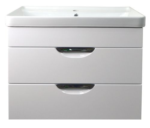 Тумба с раковиной Loranto Стиль CS00070541 70х47х58 подвесная цвет белый глянцевый