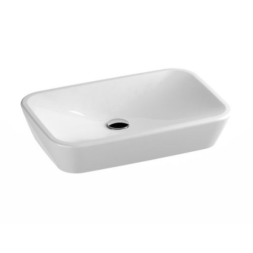 Раковина керамическая Ravak Ceramic XJX01160002 60х40 накладная цвет белый без отверстий под смеситель