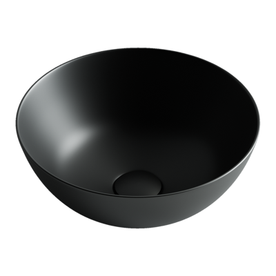Раковина из сантехнического фарфора Ceramica Nova ELEMENT CN6004 36х36 накладная цвет черный матовый без отверстий под смеситель