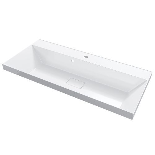 Раковина из литьевого мрамора Uperwood Classic New 291021041 100х45 полувстраиваемая цвет белый