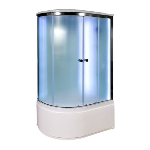 Душевая кабина AvaCan D512SRLED 120х90 асимметричная с крышей ориентация правая