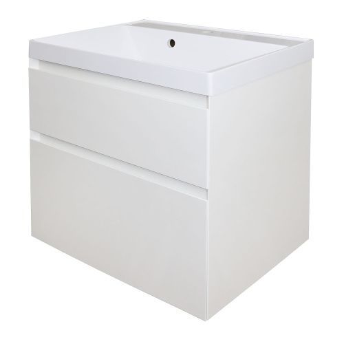 Тумба с раковиной Azario Velluto CS00088601 60х45х66 подвесная цвет белый матовый