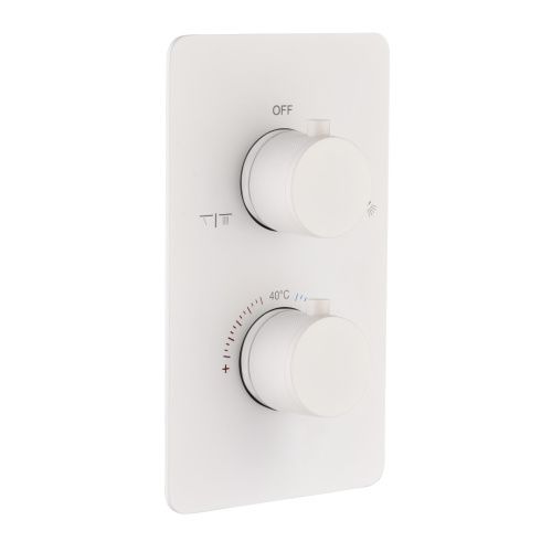 Смеситель для душа Boheme Cell 134-2-MW встраиваемый белый матовый с термостатом