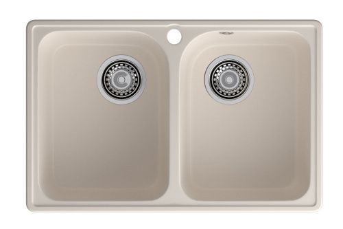 Кухонная мойка Granfest Quarz 15 белый 74х48 цвет белый поверхность матовая