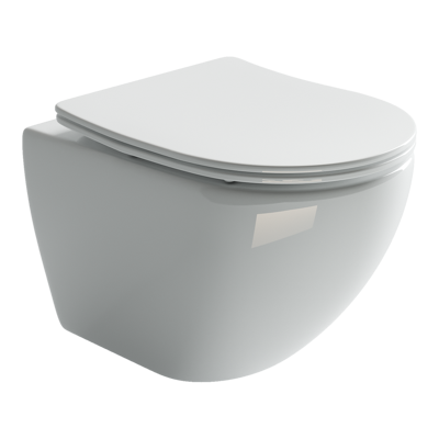 Унитаз подвесной Ceramica Nova METROPOL CN4002 белый с сиденьем микролифт безободковый душевой смыв