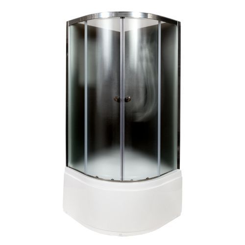 Душевая кабина AvaCan B10BLACK 100х100 четверть круга без крыши ориентация универсальная