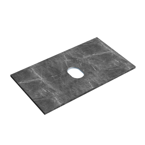 Столешница Sancos TT80A1 80х46 накладная цвет черный