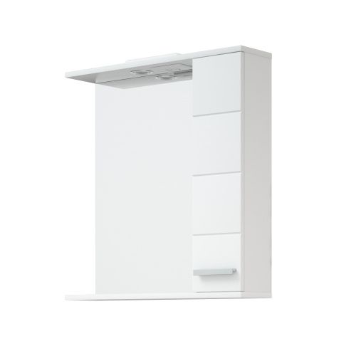 Зеркало-шкаф Corozo Денвер SD-00000533 60х16х74 подвесной цвет белый