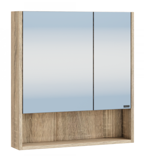 Зеркало-шкаф СанТа Мира 700404 60х12х65 подвесной цвет янтарный