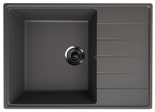 Кухонная мойка Ulgran Quartz Prima 700-09 70х50 цвет графит