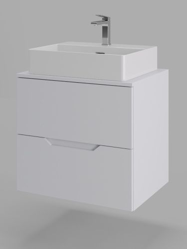 Тумба с раковиной Orange Line Li-60TuwMDF+B04-500W 61х46х68