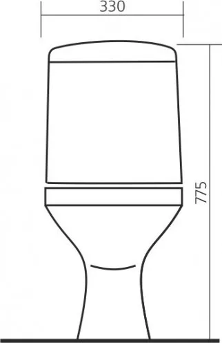 Унитаз-компакт напольный с бачком Sanita Аттика WC.CC/Attica/1-P/WHT.G/S1 уц белый с сиденьем каскадный смыв - фото 2
