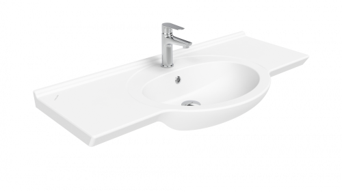 Раковина из сантехнического фарфора Creavit ETOL ET205-00CB00E-0000 110х40 накладная цвет белый