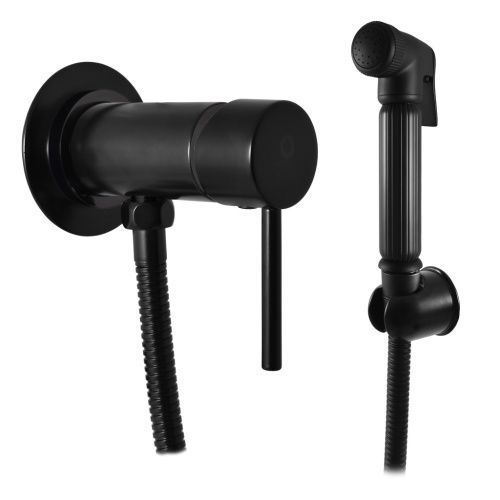 Гигиенический душ со смесителем RavSlezak SEINA SE947/1CMAT черный матовый