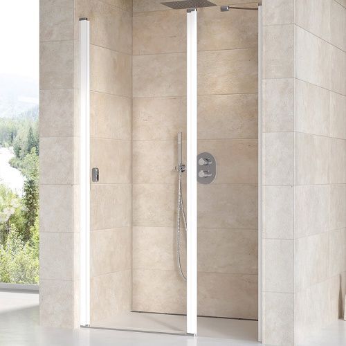 Душевая дверь Ravak CHROME 0QVGC100Z1 120x195 стекло прозрачное профиль белый