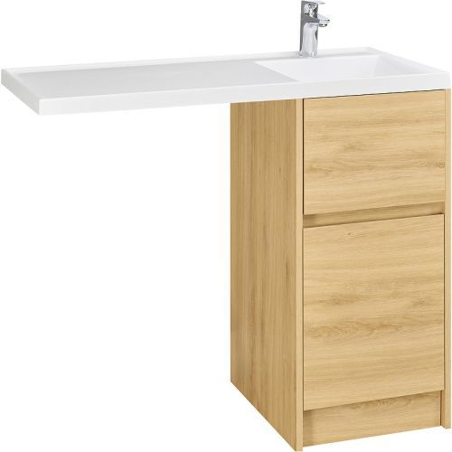Тумба под раковину Aquaton Лондри 1A267001LH0C0 42х50х86 напольная цвет дуб Сантана