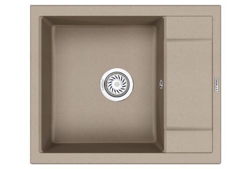 Кухонная мойка Granula 6002, ПЕСОК 60х50 цвет бежевый поверхность матовая