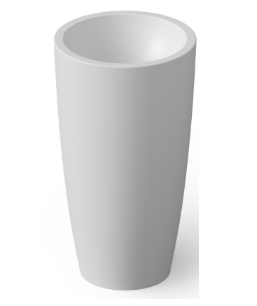 Раковина из искусственного камня Dea Design Pedestal Basin DD2010 500 18 50х50 напольная цвет белый матовый без отверстий под смеситель