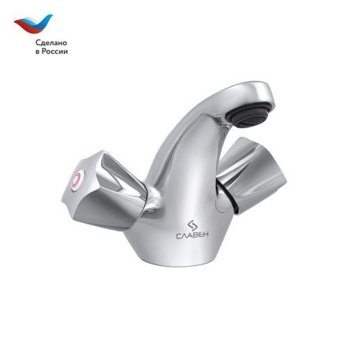 Смеситель Славен Город СЛ-ДВ-Е10 на раковину хром