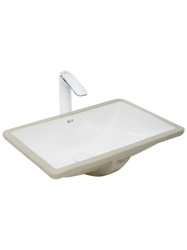 Раковина из санфаянса WeltWasser WW SK 10000003896 51х39 подвесная цвет белый глянцевый без отверстий под смеситель
