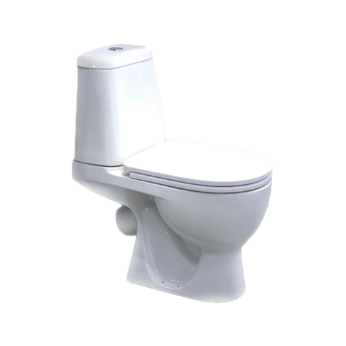 Унитаз-компакт напольный с бачком Sanita Luxe WC.CC/Max/2-DM/WHT.G/S1 белый с сиденьем микролифт каскадный смыв