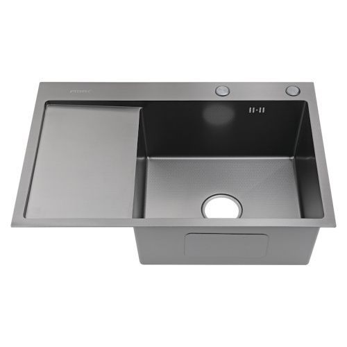 Кухонная мойка Fmark FSC6550Q-R 65х50 цвет графит поверхность матовая