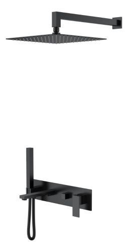 Душевая система Boheme Qubic 474-B встраиваемая цвет черный