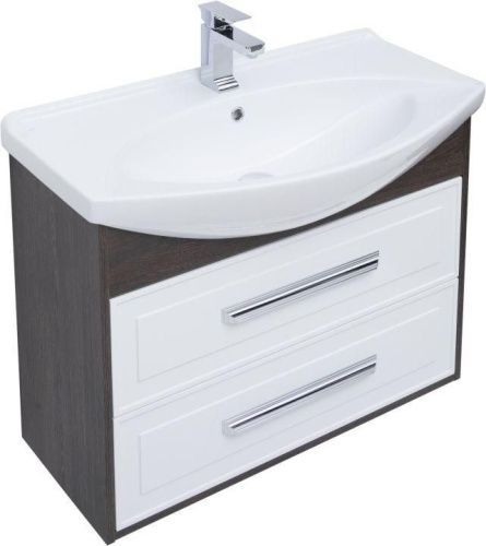 Тумба под раковину Aquanet Остин 00252675 83х34х48 напольная/подвесная цвет темное дерево